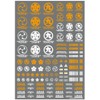 Hi Q Parts JPN Decal 00 Orange 1 Piece Plastic
