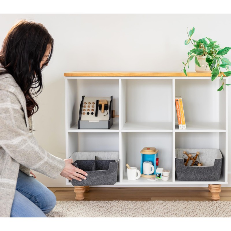 Three by Three Seattle felt·like·it!™ Medium Cubby Storage Bin Set