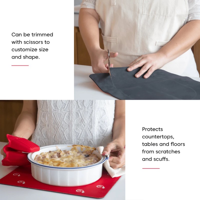 Cooks Innovation Set of 4 Heat Resistant Mats For Kitchen