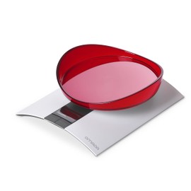Omada Design Digital Scale with Colored and Removable Container 0-106 Oz, Trendy Line