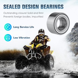 Youxmoto Front Rear Wheel Bearing for Honda Pioneer 1000/1000-5, Talon 1000R 1000X 1000X-4 2016-2022. Rear Bearing for Honda Pioneer 500 520 700 700-4, for Kawasaki Mule PRO-DXT PRO-FX, 91054-HL3-A41