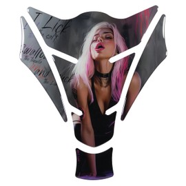 Tankpad Motorcycle Protective Sticker Tequila Harley Fun Saying Beautiful Woman Pink Grey X509952VA