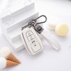 Flensent Key Fob Cover with Keychain for Toyota Highlander RAV4