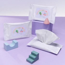 Jeong Saem Mool Kids Soft Cleansing Tissue 10P (Gully Gully) / 정샘물 키즈 소프트 클렌징 티슈 10P (굴리굴리)