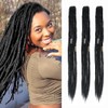 Dsoar 20 Inch Clip-In Dreadlocks Extensions Synthetic Dreads with Clip
