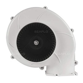 SEAFLO Flange Mount Bilge Air Blower 320CFM Boat Ventilation Marine 24V 4"