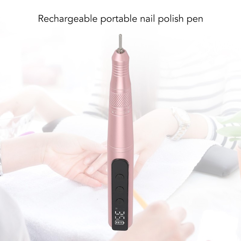 Electric Nail Grinder Nail Polisher 35000rpm Portable Rechargeable Manicures Pedicures