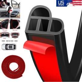 Unbranded 16.4Ft Car Door Seal Strip Automotive Door Soundproofing Weather Stripping Trim