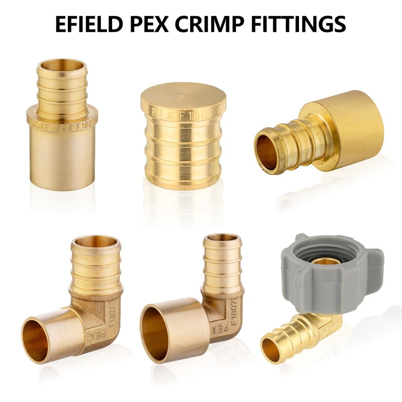 (Pack of 5) EFIELD Pex Barb 1/2" Plug End Cap
