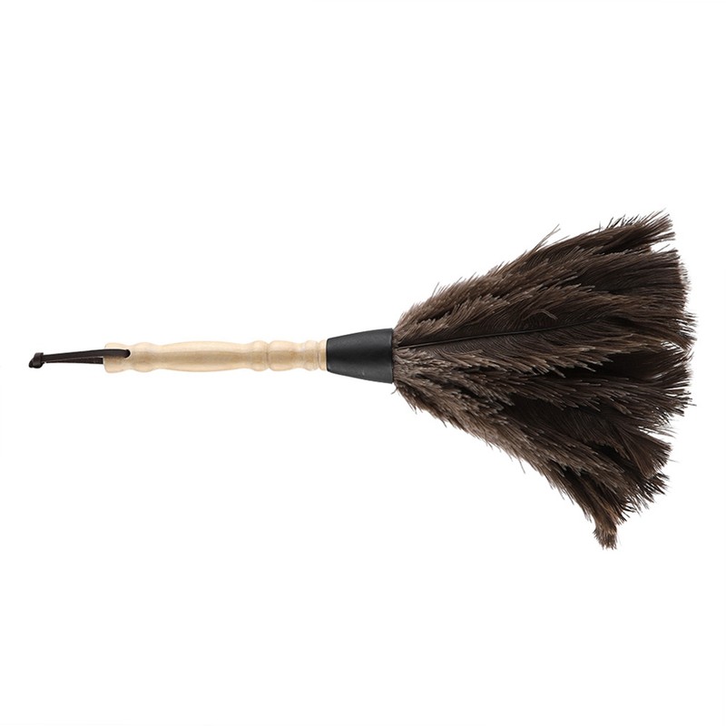Mini Washable Reusable Ostrich Feather Duster for Books Keyboard Office