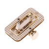 MONOJLY Bamboo Rectangle Twist Lock Clasp for Handbag Bag Purse
