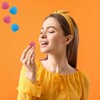 Fruidles Berry Gummy Candy, Nonpareils Coated (Blue & Pink Berry,