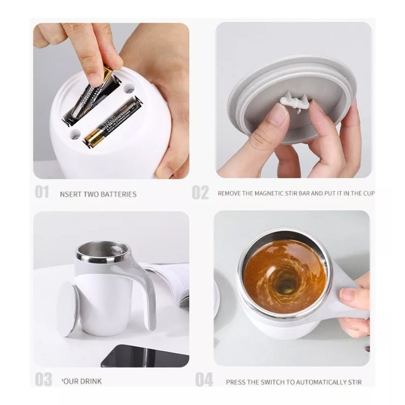 Generic Taza De Café Taza Termo Taza Mezcladora Automática Taza