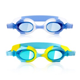 HOTKMB Swimming Goggles for Kid Anti Fog Clear Swim Goggle with Adjustable Head Strap No Leakage UV Protection Lenses for Boys Girls 4-15 years