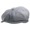 Levine Hats Men's Cotton 8-Panel Stripe Newsboy Cap Cabbie Hat