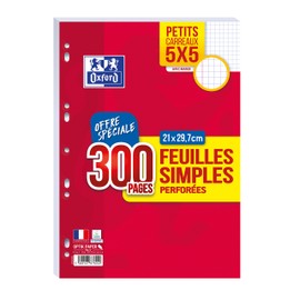 Oxford Ring Book Deposits, DIN A4, Checkered