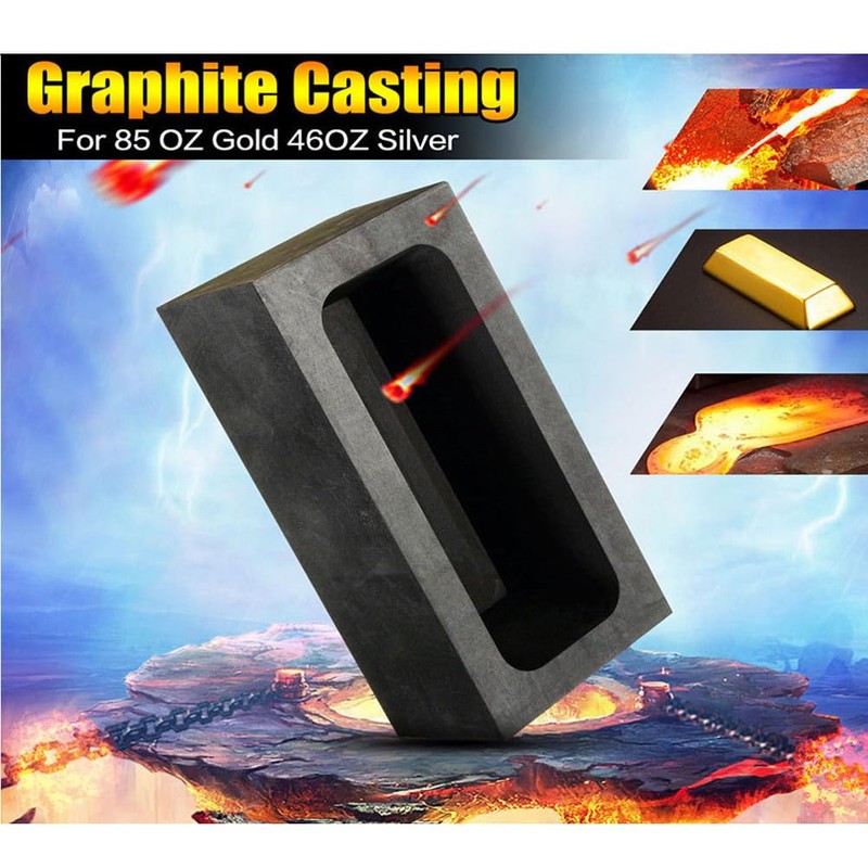 VILLCASE Graphite Melting Pot Casting Molds for Metal Finishing Copper