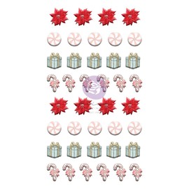 Prima Marketing Inc Candy Cane Lane Collection Puffy Stickers 655350998929 Candy Cane Lane (Frank G) Embellishment