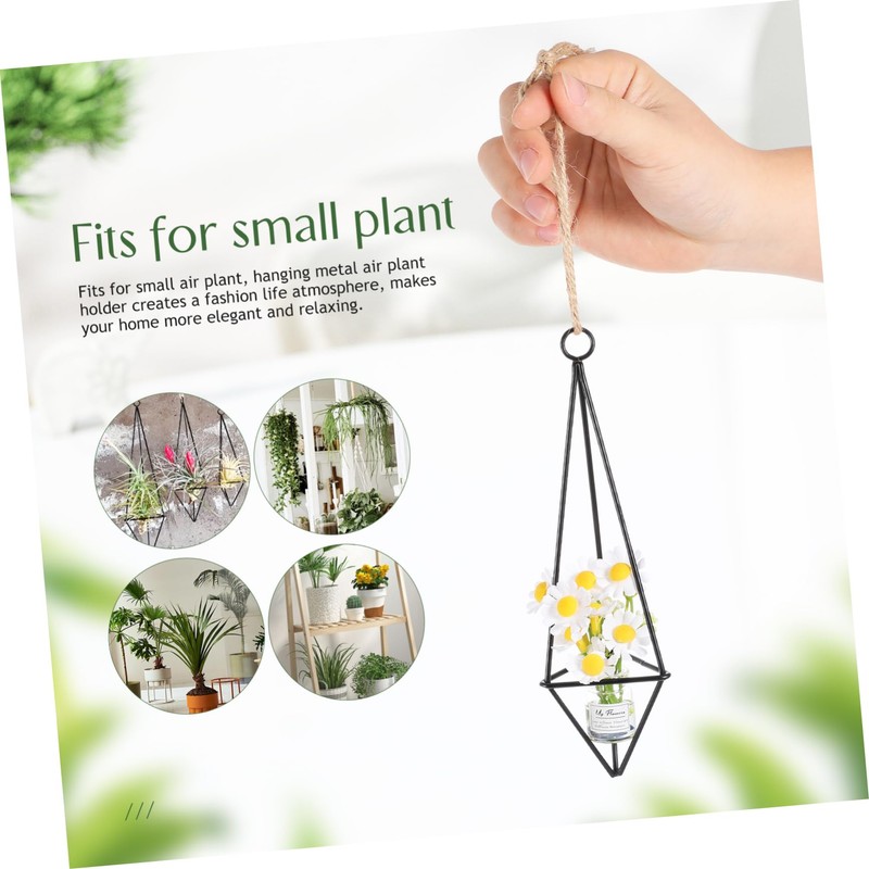 BESPORTBLE 4Pcs Hanging Planter Geometric Air Plant Holders for Wall
