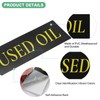 M METERXITY 100-Pack Used Oil Sticker, 6x2 Inch Strong Adhesive