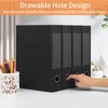 HUA JIE A4 Storage File Boxes Plastic Archives Cases with