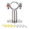 sourcing map Pipe Clamp Made of 304 Stainless Steel Wall
