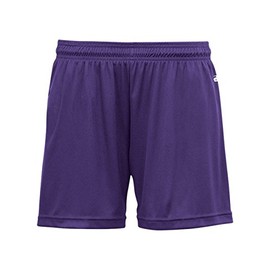 Badger Sport Girl's XL Purple 4" Wicking Athletic Sports Shorts