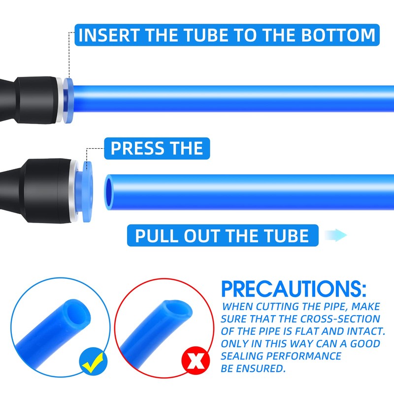 ERGAOBOY 10 Pcs 10mm OD x 8mm OD Straight Reducer