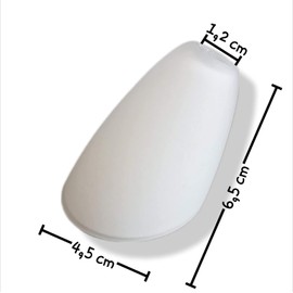 Schute Replacement Glass Lampshade G4 Opal Glass White Matt Bevelled Diameter 4.5 cm