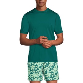 Lands' End Mens SPF Short Sleeve Cooling Tee Soft Jade Emerald Regular X-Large