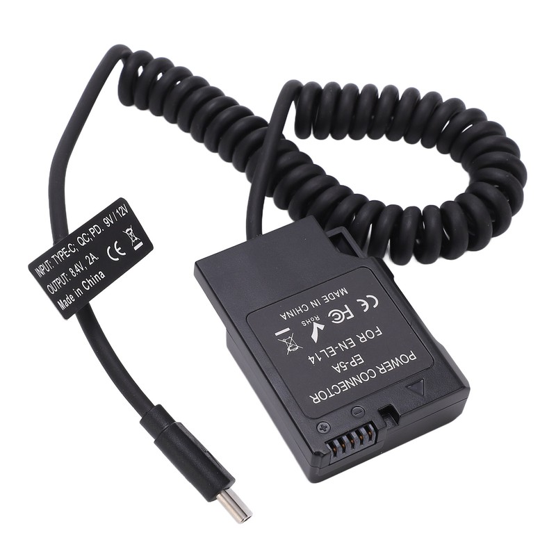 Type C Power Adapter DC Coupler ENEL14 Full Decoding Dummy