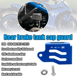 For GSX8R GSX-8R 2024 Motorcycle CNC Aluminum Rear Brake Fluid Reservoir Cover Oil Cap Guard Protection Cap gsx8r gsx-8r 2024-2025 (black)