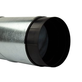 Pipe Connector Backflow Valve Pipe Connector PVC Ventilation System Diameter 100 mm Diameter 100 mm with Backflow Valve