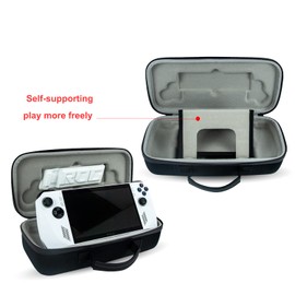 Baomaeyea Hart Tasche für ASUS ROG Ally Spiel Konsole, Handschlaufe Trage Tasche für Rog Ally Spiel Konsole und Zubehör Multifunktions-Reise Tasche (schwarz)