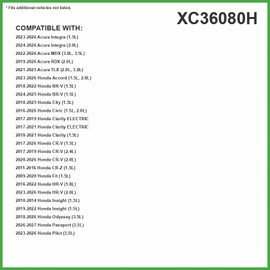 ECOGARD XC36080H Filtro de aire de cabina de alta eficiencia actualizado con bicarbonato de sodio Honda Civic, V, Fit, HR, Odyssey, Insight, CR-Z, Cla