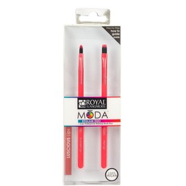 Royal and Langnickel Moda Ezglam Duo Luscious Lips Brush Kit, 2pcs