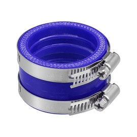X AUTOHAUX 45mm ID Blue Carburetor Adapter Intake Pipe Boot Interface - 1Pcs