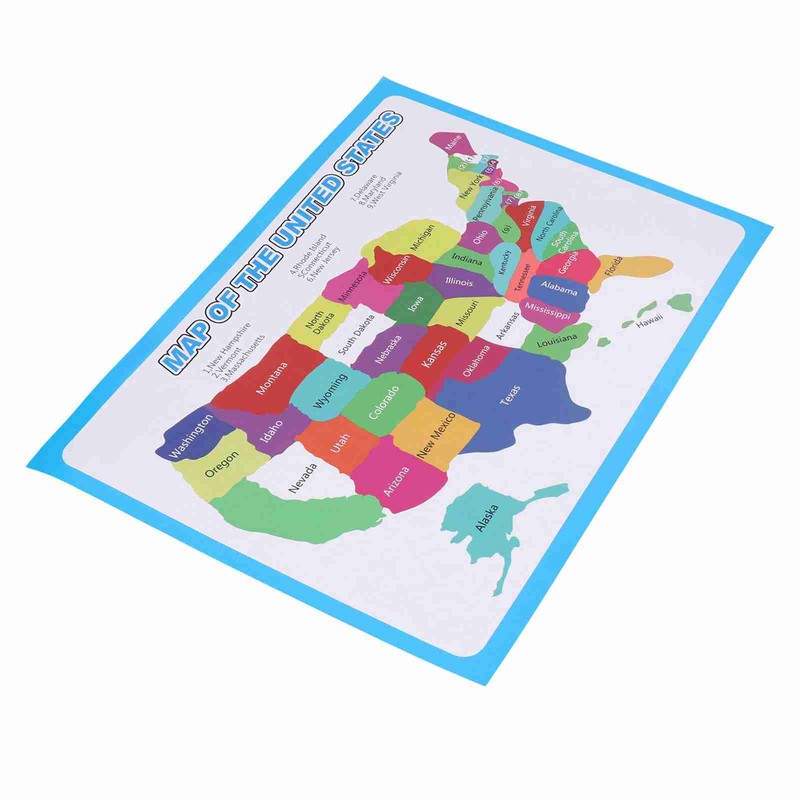 10pcs United States Map Easy to Read USA Ideal Wall