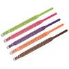 Aolove Mushrooms Spiked Rivet Studded Adjustable Pu Leather Pet Collars