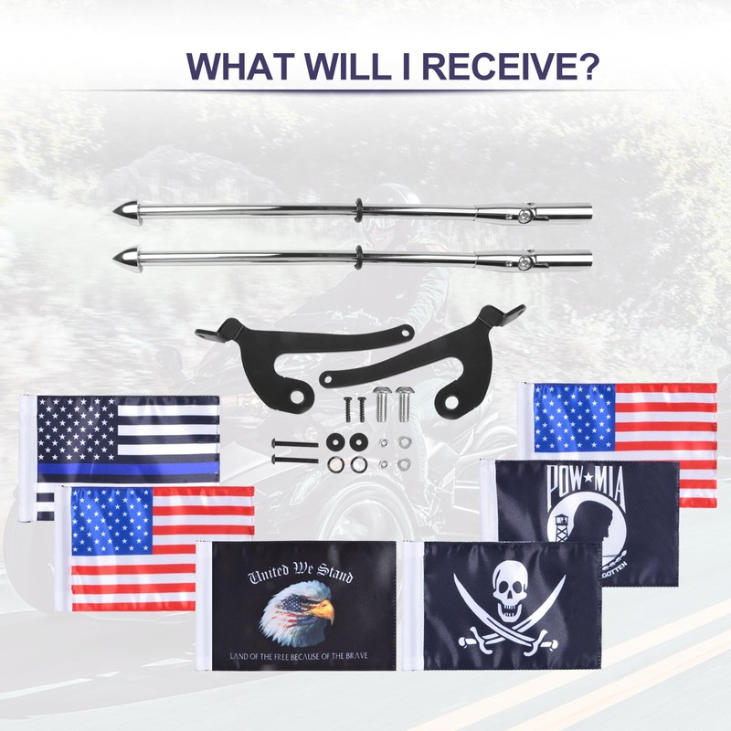 Hutexico For Spyder F3 LTD Flag Pole Mount Kit, 2