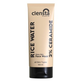 Clensta Rice Face Wash With Rice Water & 2% Ceramide for Glass Skin | All Skin Type | Women & Men | 100ml