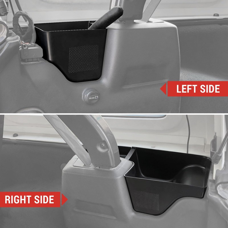 Utiiy Wheel Well Storage Bin Fit for 2018-2023 Jeep Wrangler