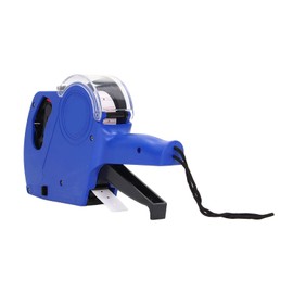 8-Digit Price Label Gun, Manual Labeling Machine, 8-Digit Price Label Gun with Cartridge, Portable Price Labelling Tool, Price Marking Labels (Blue)