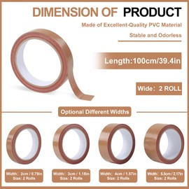 ztowoto 2 Rolls of Duct Tape, PVC, Premium Duct Tape, Heavy Duty Fabric Tape, Waterproof, Gaffa Tape for Indoor / Outdoor Use (W: 2 cm, Length: 100 cm)