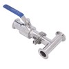 Sanitary Ball Valve Stainless Steel Quick Install Water Clamp Valve