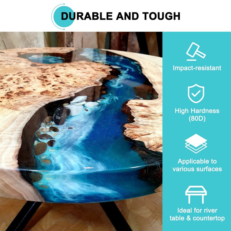 JDiction Epoxy Resin, High Gloss 2 Gallon Epoxy Resin Crystal