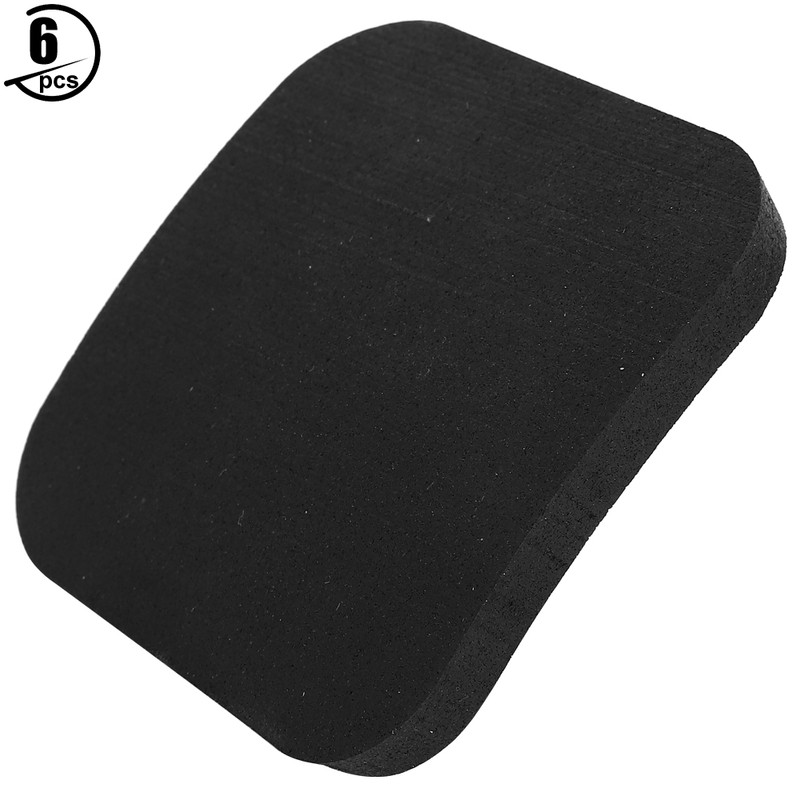 6PCS Thickened Rubber Pads Treadmill Shock Damping Color Spot Cushions