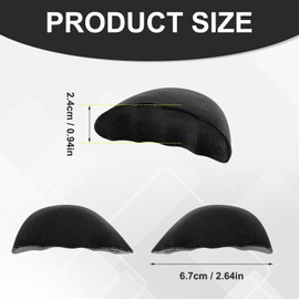 Shoe Filler for Too Big Shoes, Toe Insert to Make Boot Fit Tighter Toe Fillers Cushion Inserts for Loose Boots for Men and Women (Size M, 2.64x0.94 Inch)