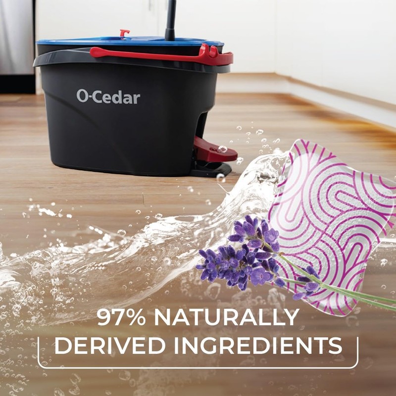 O-Cedar PACS Hard Floor Cleaner, Lavender Scent 10 Count (1-Pack)