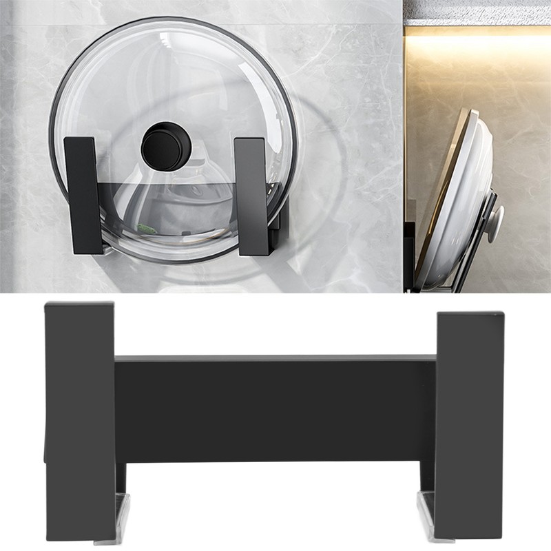 Pot Lid Holder Slidable Wall Mount Chopping Board Storage Rack